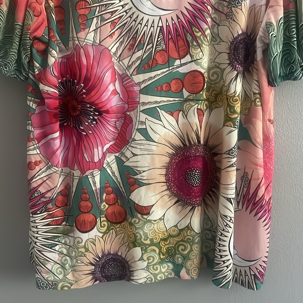 Johnny Was Short Sleeve Blouse Size XL - Picture 3 of 11